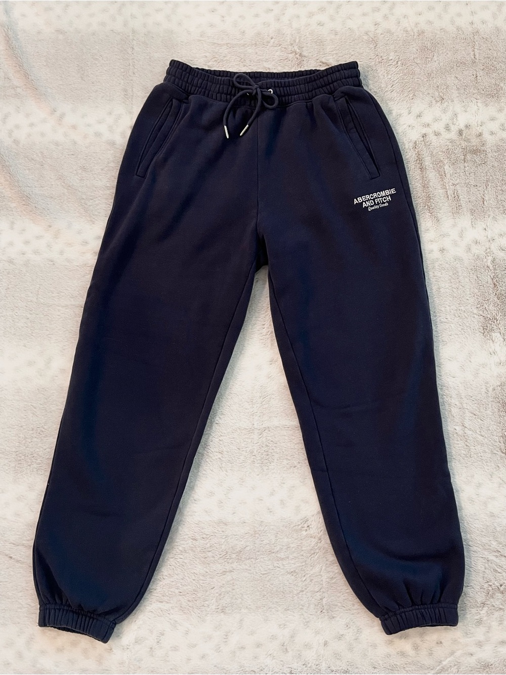 Abercrombie & Fitch Navy Drawstring Jogger Pants